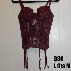 Burgundy Victoria Secret Lingerie